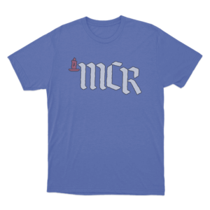Candle MCR Logo Unisex T Shirt Blue