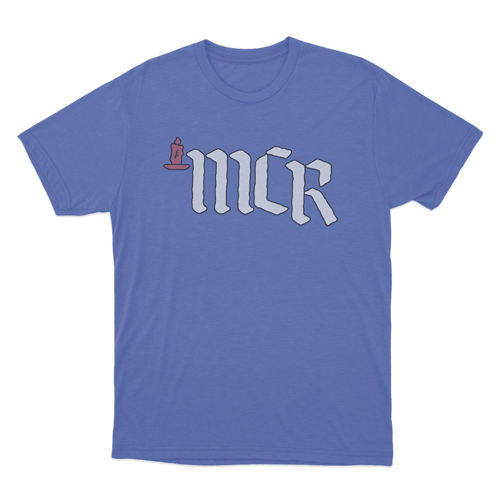 Candle MCR Logo Unisex T Shirt Blue Candle MCR Logo Unisex T Shirt Blue