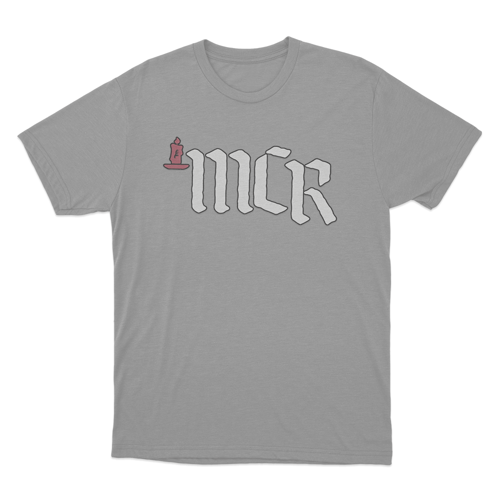 Candle MCR Logo Unisex T Shirt Grey Candle MCR Logo Unisex T Shirt Grey