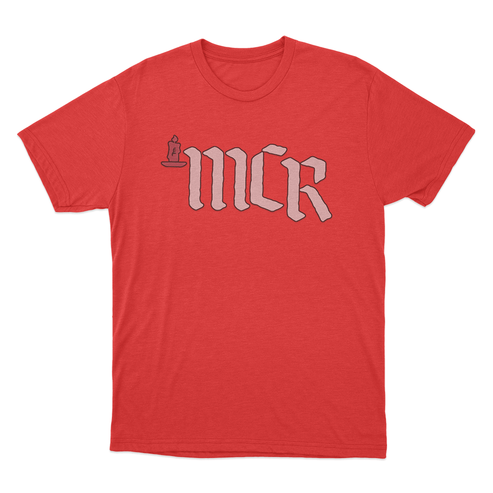 Candle MCR Logo Unisex T Shirt Red Candle MCR Logo Unisex T Shirt Red