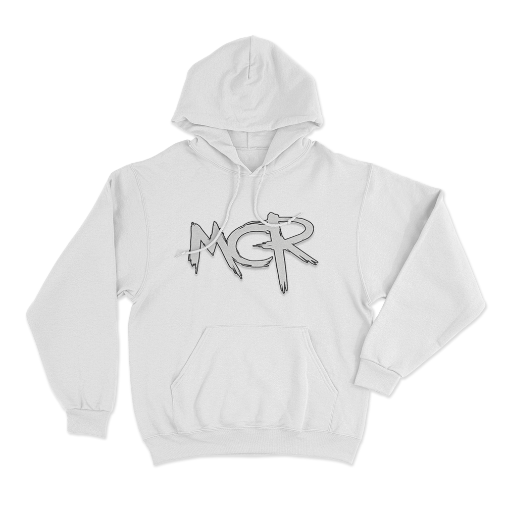 MCR Scratch Unisex Hoodie White MCR Scratch Unisex Hoodie White