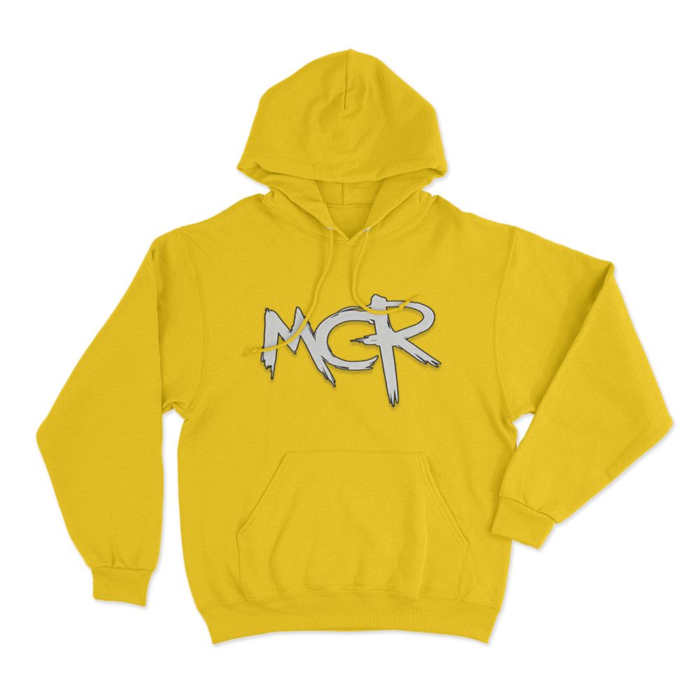MCR Scratch Unisex Hoodie Yellow MCR Scratch Unisex Hoodie Yellow